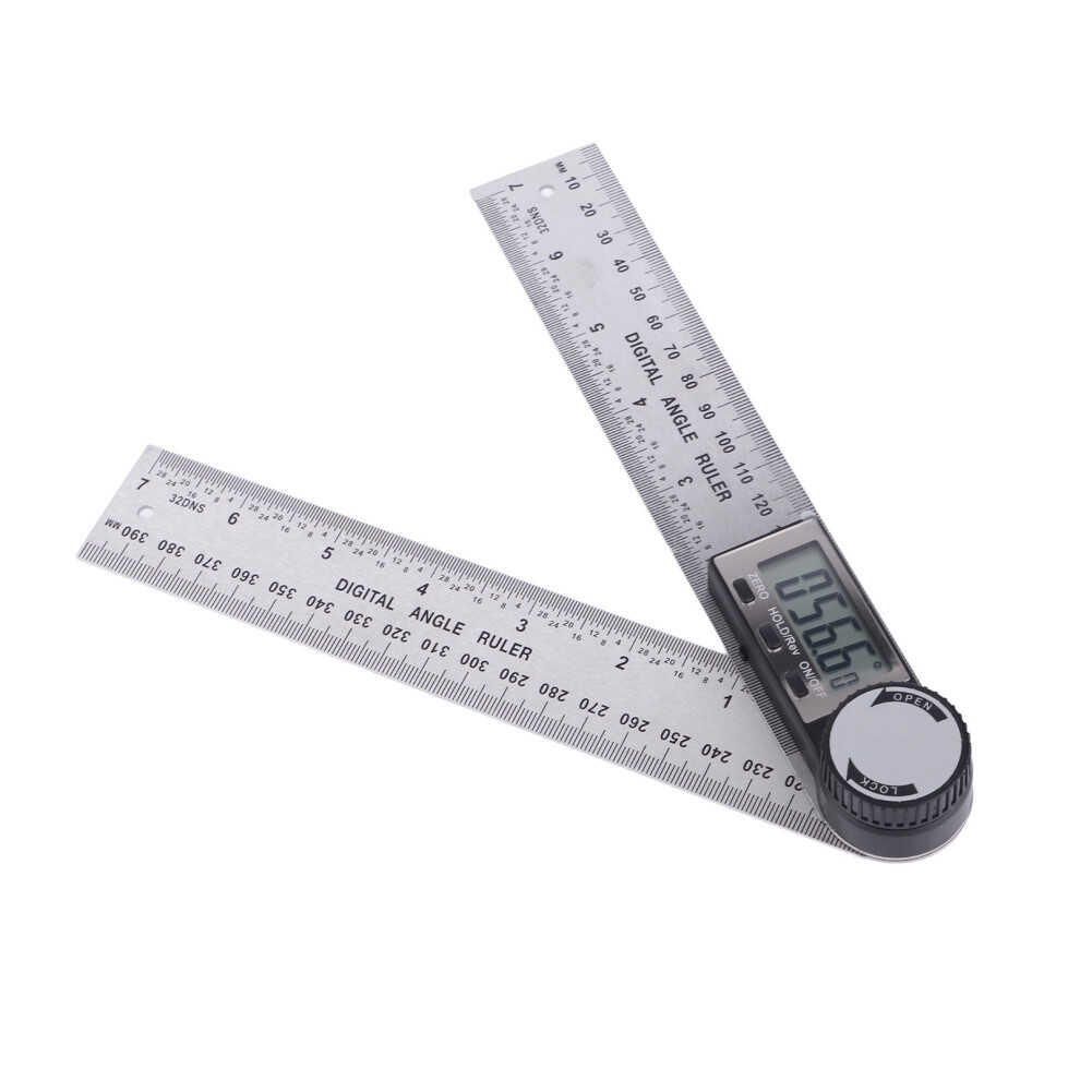 Electronic Stainless Steel Protractor Goniometer With Lcd 10-390Mm Range 3361362659914