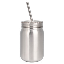 Tazza termica a doppio strato in acciaio inox con isolamento termico, cannuccia e coperchio a prova di perdite, tazza da viaggio universale per