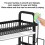 2 Tier Dish Drying Rack for Compact Spaces, Multifunction Rust Resistant Carbon Steel Kitchen Organizer Automatic Drainage System (Black) 3