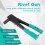 Professional Hand Riveter Blind Rivet Gun for 2.4mm - 4.8mm Rivets 13