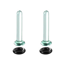 Glass Ear Stretching Set Plugs Gauges for-Transparent color 3mm