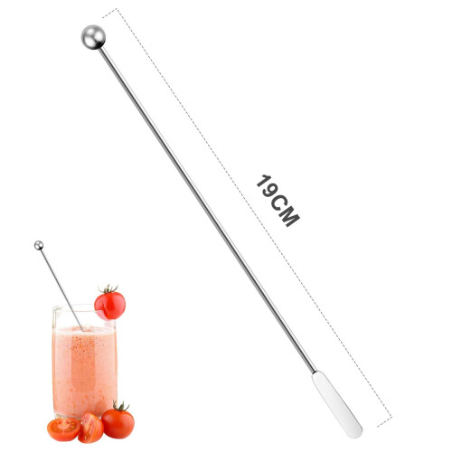 Επαναχρησιμοποιήσιμο Swizzle Stick για κοκτέιλ, αναδευτήρες καφέ από ανοξείδωτο 1
