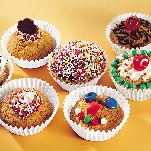 Θήκες για Muffin Cupcakes, Λευκές, Για Επαγγελματικά Αποτελέσματα Ψησίματος, Εύκολη 2