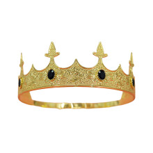 Classical Men's King Crowns Headband for Role-Gold black