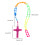 Rosary Necklace Plastic Material Religious Neck-sky blue 4
