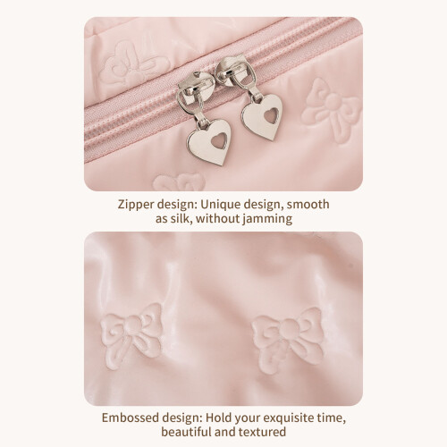 Waterproof Makeup Bag Large Capacity Wash Bag Aesthetic-White 1
