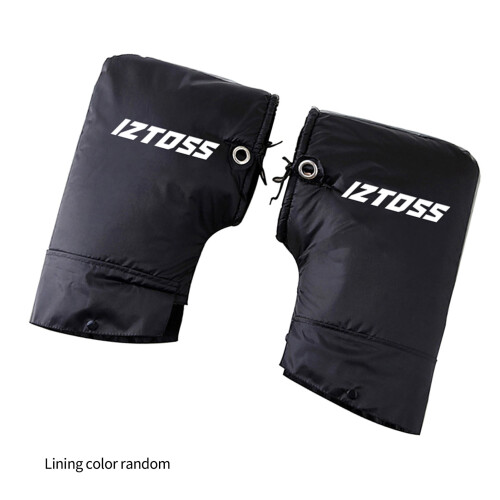 Windproof Rainproof Motorcycle Handlebar Gloves Black, 16cm Length 2