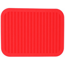 Suportes de silicone para pratos quentes, resistentes a temperaturas extremas, flexíveis e fáceis de limpar, laranja, conjunto com dois, 23 x 30 cm