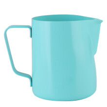 Jarra para vaporizar café expresso com alça resistente ao calor, jarra para espumar leite com superfície lisa e construção à prova de ferrugem,