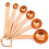 Μαγειρική τελειότητα με το σετ μας από 6 κουτάλια μέτρησης με επιχρωμίωση από ροζ 1