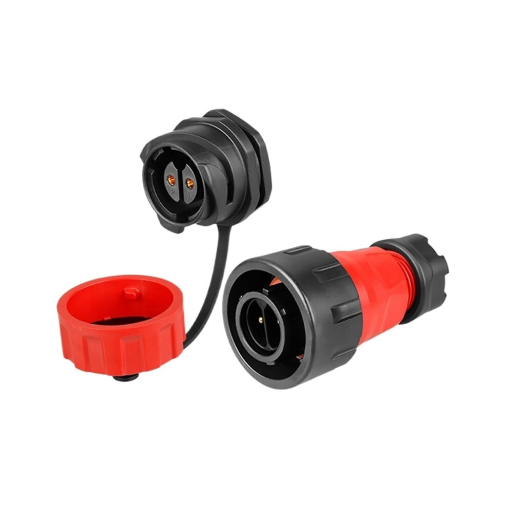 Ym24 M24 Aviation 2-Pin Electrical Plug Socket Wire Connector Power Connector Suitable For Marine Solar Mining Tractor Kl4-3B(Male Plug) 9339159327029