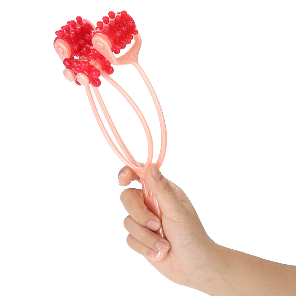 Portable 4-Roller Manual Face Massager for Face and Body Lifting