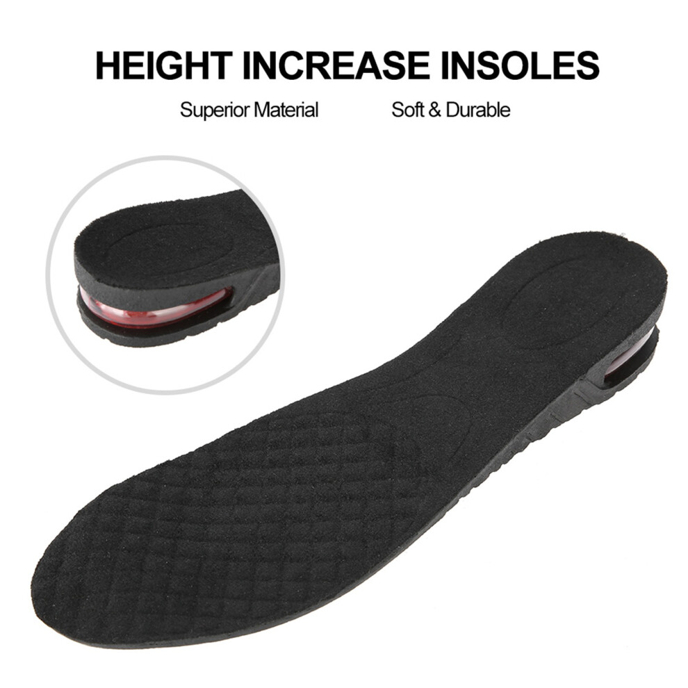 Shock Absorbing PU Heel Lift Insoles with Adjustable Height Boost