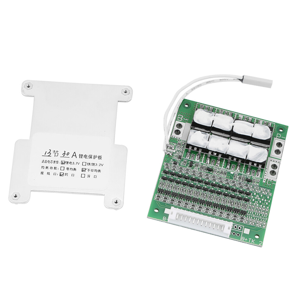 13S 30A Lithium Battery Protection Board, 3.7V Bms Pcb, 46G 9381362670171