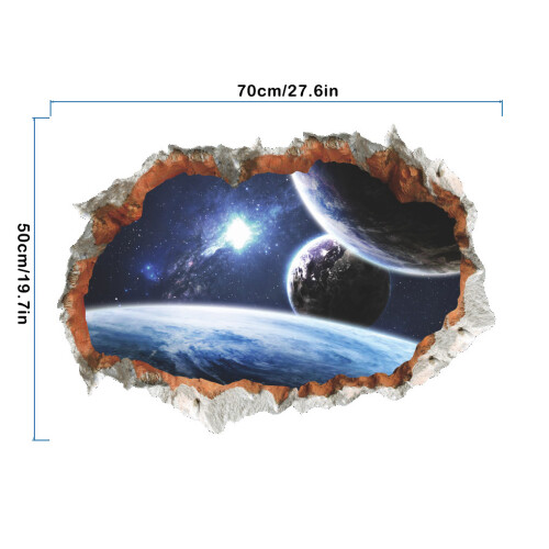 Wallpapers Wall Room Decals Interstellar Planet Art Mural Room Outer 2