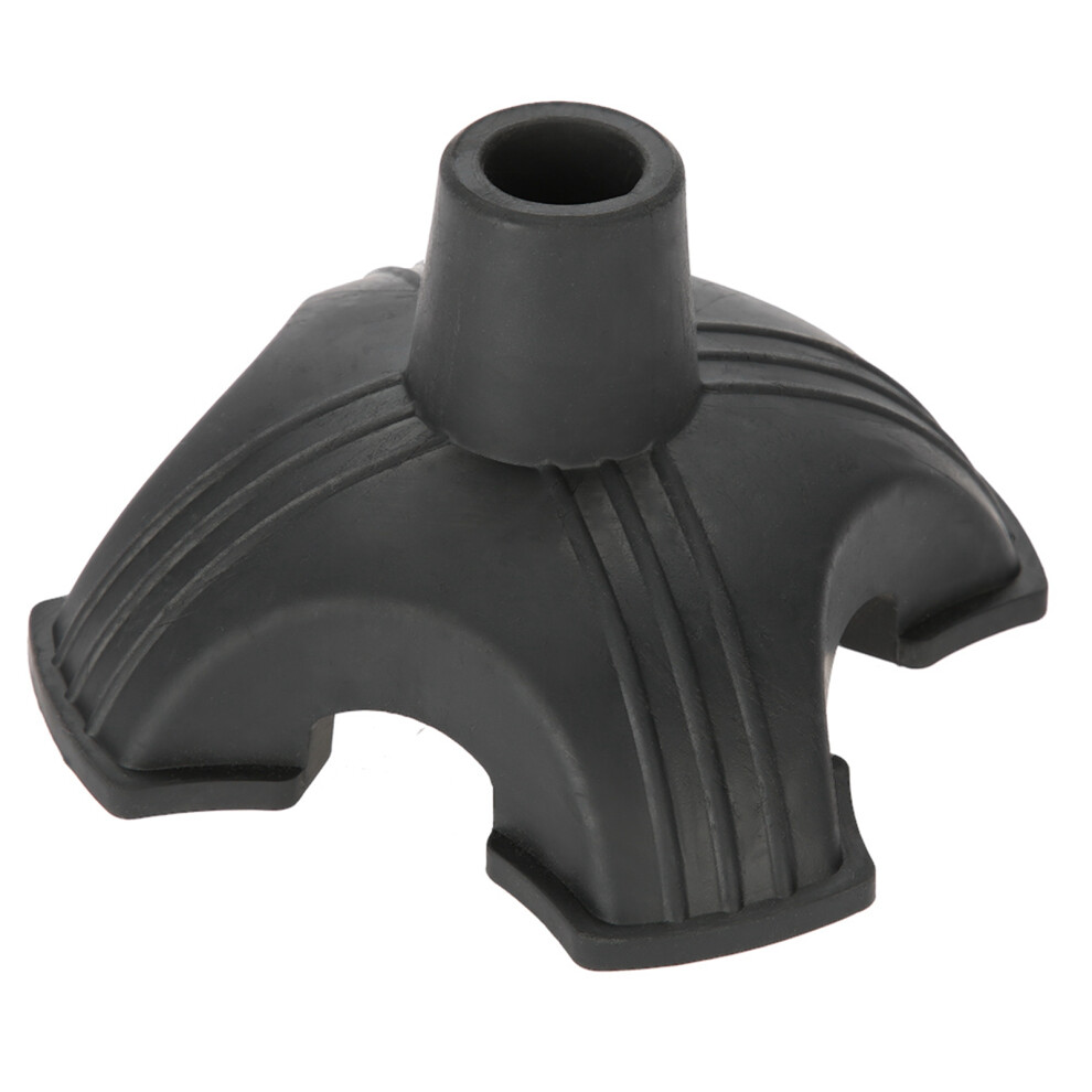Stable Cane Tip 19mm with Rubber Four Base Support Anti Skid Walking Aid