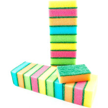 Esponja de limpeza resistente, esponja dupla face para esfregar diversos objetos, esponja absorvente para lavar louça, esponja versátil de secagem