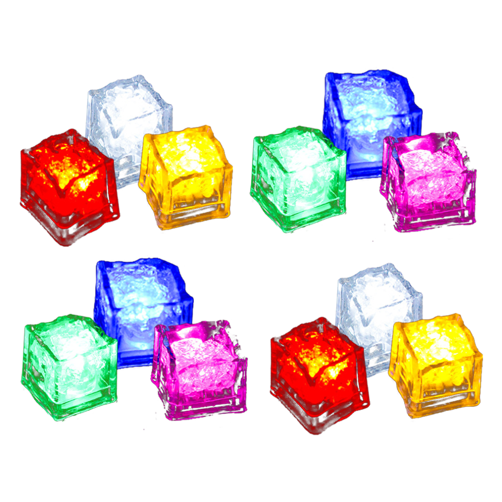 Submersible Glowing Ice Cubes, Battery Operated Led Ice Cube Lights For Night Clubs, 12Pcs Party Decor With Ip67 Waterproof And Liquid Activated Glow-image-OPC-PN2ZJTX-NEW