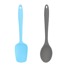 Conjunto de colheres de silicone para cozinha, sem BPA, design ergonômico para fácil manuseio, utensílios de silicone de qualidade alimentar para