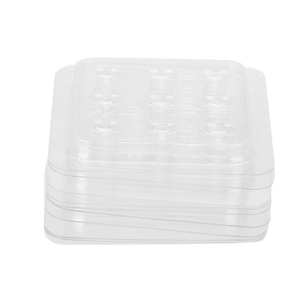 10 Pcs Plastic Eyelash Glue Gasket Holder Disposable Eyelash Extension Pallets