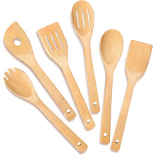 Das perfekte Geschenk für Kochbegeisterte: Bambus-Holzlöffel-Set, leicht, hitzebeständig, antihaftbeschichtet, umweltfreundlich und kratzfest