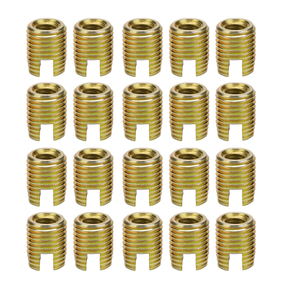 20Pcs Carbon Steel Self Tapping Thread Inserts M10x1.5/14X1.5 3061362675524