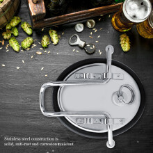 Universal Stainless Steel Keg Lid for Homebrew Soda Beer Making