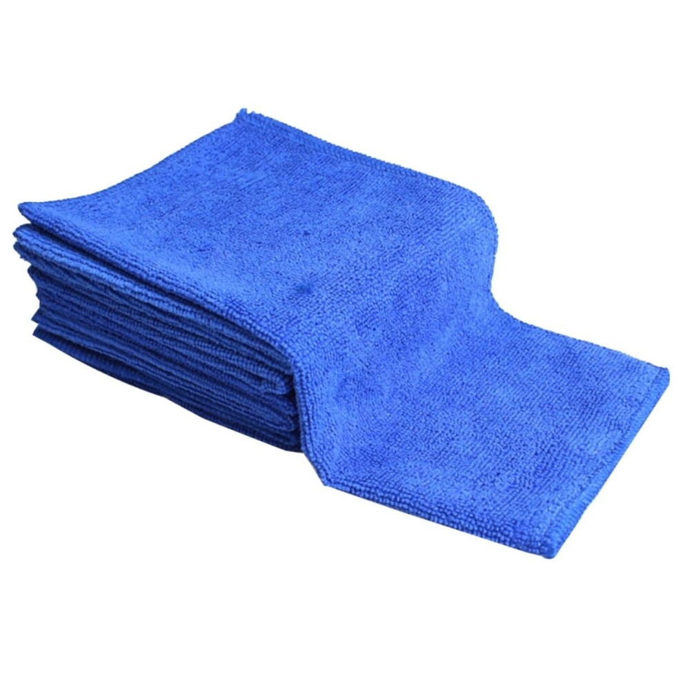 8Pcs Thickened Microfiber Car Cleaning Towels Water Absorbent Scratch Cloths For Cars Optical Instruments Computers Blue 9105992180011