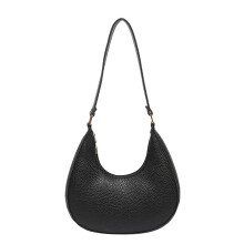 Stylish Versatility PU Toted Bag Compact Design Multi-Black