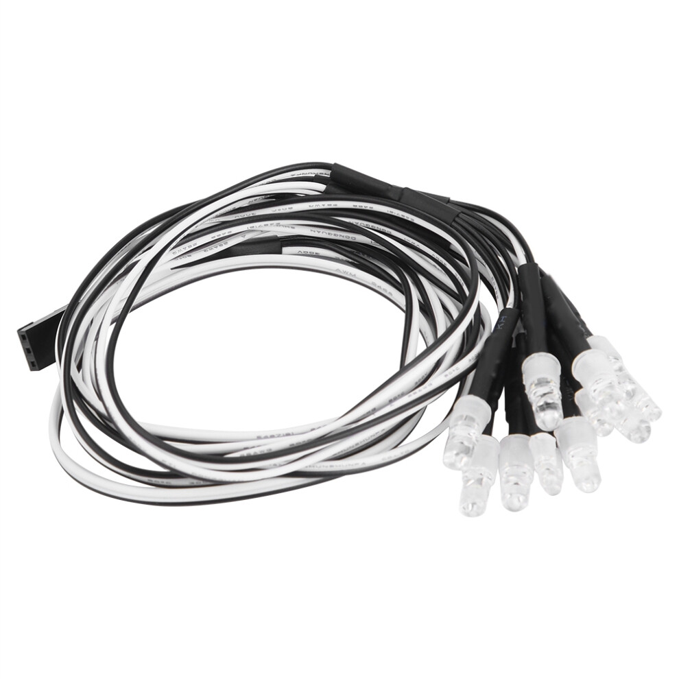 12Pcs 5Mm/3Mm Led Headlights Taillights For Rc Drift Cars - Multi Color 8731362678645