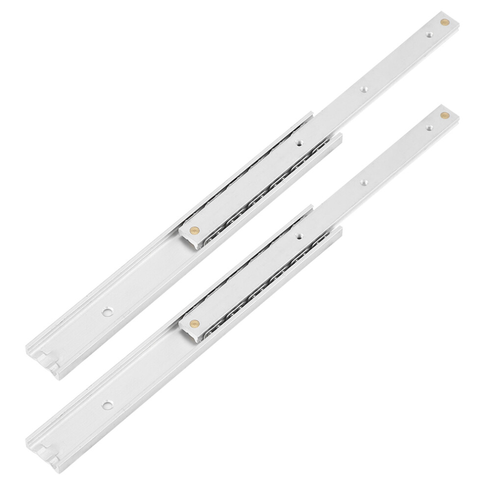 Mini Aluminum Alloy Drawer Slideway 140Mm Silver Durable & Smooth 8431362678880