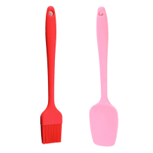 Set van siliconen kwasten uit één stuk, hittebestendig gereedschap voor koken, bakken en grillen, ergonomische grip, hygiënisch massief siliconen,