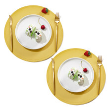 Set de șervețele rotunde, suporturi pentru pahare asortate, material durabil, design modern pentru mese elegante, șervețele de masă din piele