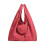 Compacte opvouwbare boodschappentas met hartprint-Rood 1