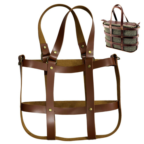 Interchangeable Quaint Web Bag Cover Feature Adjustable-Brown 2