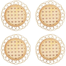 Filterkorb aus Rattan, handgefertigtes Design für Vintage-Dekor im Bohème-Stil, ideal für Strand- und andere Räume