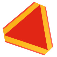 Truck Warnschild Reflektierend Mit 1 Stk