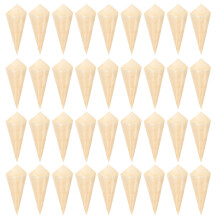 50 St Cremefarbene Catering Cones Für Appetithappen Und Vorspeisen