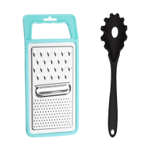 Rasp met comfortabele grip, vlijmscherpe messen, ergonomische handgreep van roestvrij staal, ruimtebesparend ontwerp, vaatwasmachinebestendig,