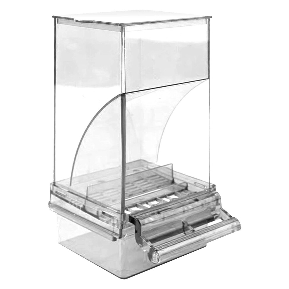Parrots Clear Feeder Antispill Feeding Box Bird Hangable Food