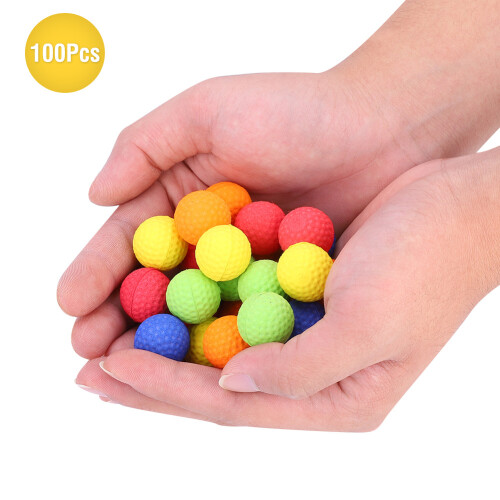 100PCS Colorful Soft Bullet Balls for Shooting Practice, 2.2cm 2