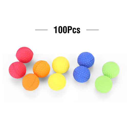 100PCS Colorful Soft Bullet Balls for Shooting Practice, 2.2cm 1