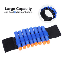 Portable Cloth Dart Holder Wrist Strap for Toy Gun - 8 Capacity