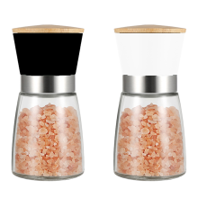 Kryddmästerskapskit, påfyllningsbart salt- och pepparkvarn med keramiskt blad, frätfri för lång livslängd, ergonomisk design för komfort,