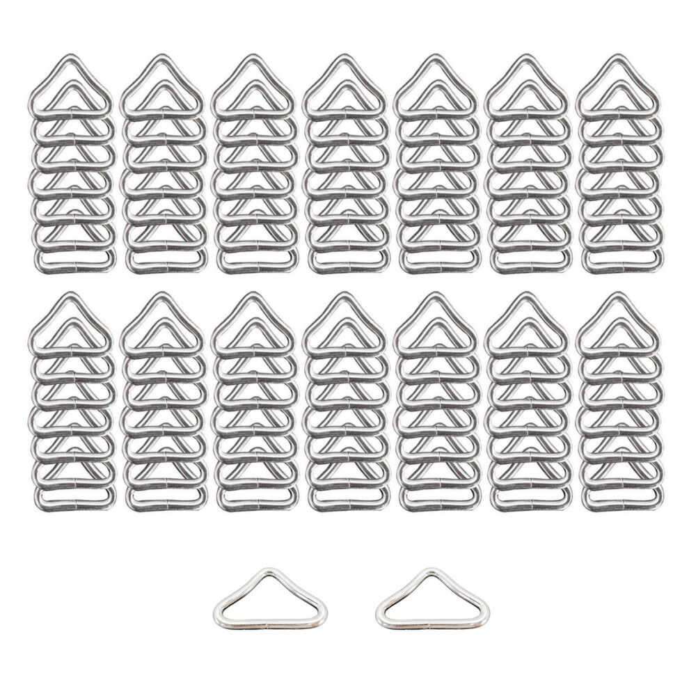 100Pcs Iron Triangular Rings Buckles, Triangular Rings Buckles 7732000233081
