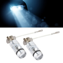 2x 100W Blau 6000K H3 LED Scheinwerfer Set für Auto Nebel- und Fahrlichter