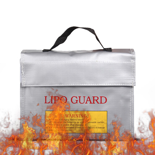 Handheld Fireproof Explosionproof Lipo Battery Safe Bag 240x180x65mm 1