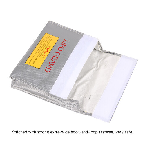 Handheld Fireproof Explosionproof Lipo Battery Safe Bag 240x180x65mm 2