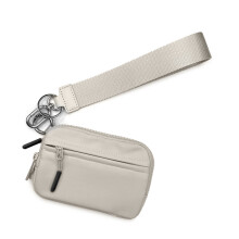 Fermeture à glissière sécurisée, portefeuille en Nylon,-Beige