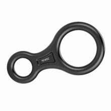 Black 35KN Rope Rappel Ring for Climbing & Rescue Compact & Strong
